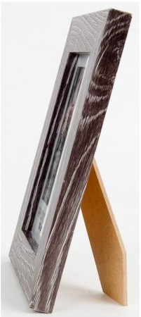detail Rámeček NARVIK 13x18 cm, tmavě hnědý melír, dřevo MDF