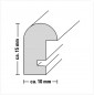 náhled Hama rámeček dřevěný PHOENIX, černý, 29,7x42 cm (formát A3)