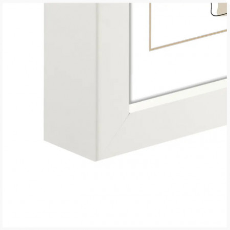 detail Hama rámeček dřevěný KOPENHAGEN, bílá, 60x80 cm POUZE OSOBNÍ ODBĚR