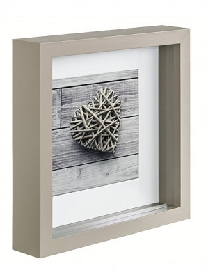 Hama portrétový rámeček dřevěný SCALA, 23x23 cm, šedý