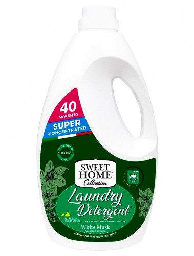 Sweet Home WHITE MUSK, prací gel 2000 ml (laundry detergent)