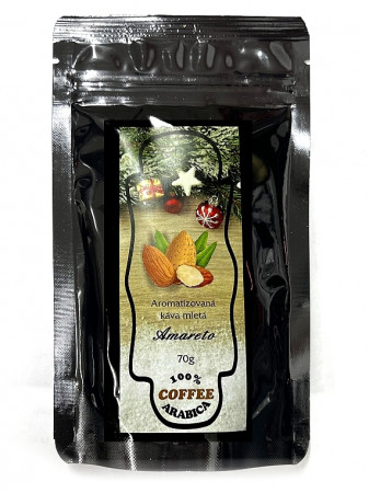 detail Aromatizovaná mletá káva 70 g - AMARETO