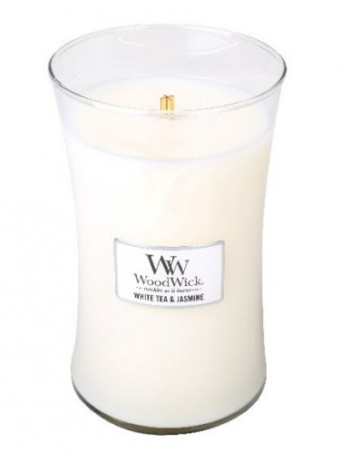 Vonná svíčka WoodWick WHITE TEA & JASMINE velká 609 g