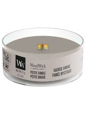 WoodWick PETITE SACRED SMOKE, vonná čajová svíčka 31 g