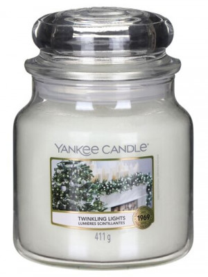 Vonná svíčka Yankee Candle TWINKLING LIGHTS classic střední 411 g