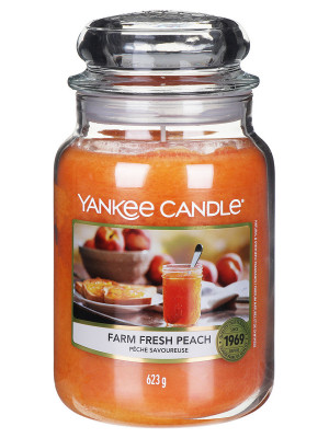 Vonná svíčka Yankee Candle FARM FRESH PEACH classic velký 623 g