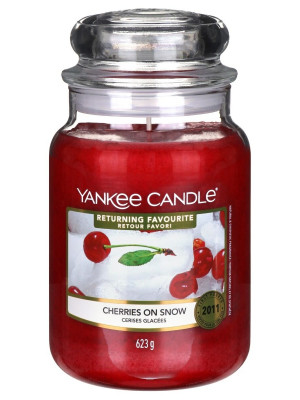 Vonná svíčka Yankee Candle CHERRIES ON SNOW classic velký 623 g