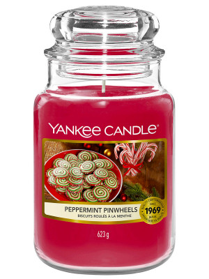Vonná svíčka Yankee Candle PEPPERMINT PINWHEELS, classic velký 623 g