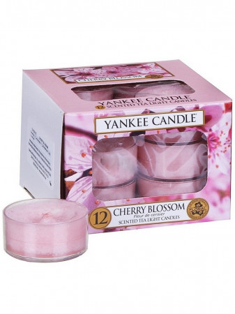 detail Yankee Candle CHERRY BLOSSOM čajové svíčky 12ks