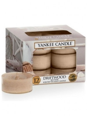 Yankee Candle DRIFTWOOD čajové svíčky 12ks