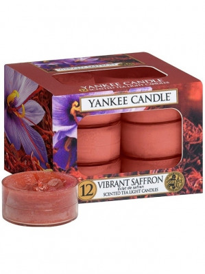 Yankee Candle VIBRANT SAFFRON čajové svíčky 12ks