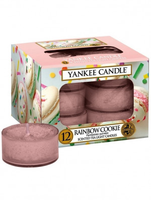 Yankee Candle RAINBOW COOKIE čajové svíčky 12 ks