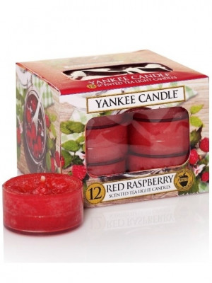 Yankee Candle RED RASPBERRY čajové svíčky 12 ks