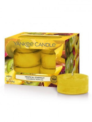 Yankee Candle TROPICAL STARFRUIT čajové svíčky 12 ks