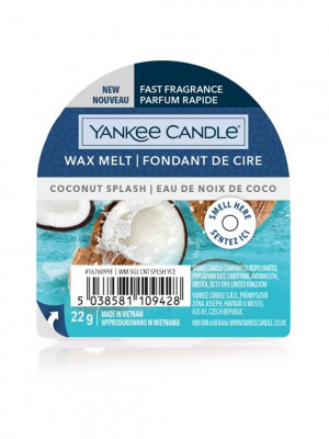 Yankee Candle COCONUT SPLASH, vonný vosk 22 g NEW