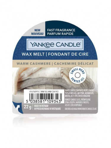 Yankee Candle WARM CASHMERE, vonný vosk 22 g NEW