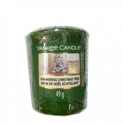 Vonná svíčka Yankee Candle SHIMMERING CHRISTMAS TREE, votivní 49 g