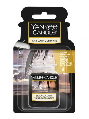 Yankee Candle BLACK COCONUT gelová visačka do auta 1 ks
