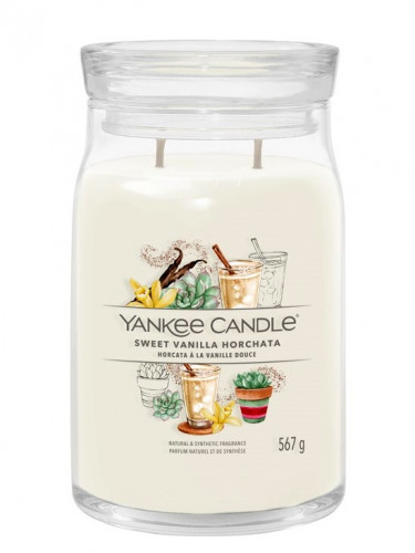 Yankee Candle SWEET VANILLA HORCHATA, signature velká svíčka 567 g