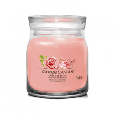 Yankee Candle FRESH CUT ROSES, Signature střední svíčka 368 g