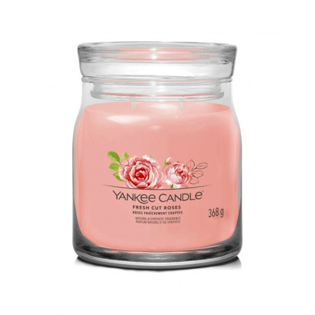 detail Yankee Candle FRESH CUT ROSES, Signature střední svíčka 368 g