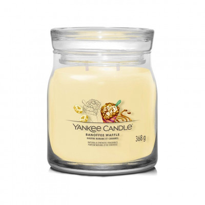 Yankee Candle BANOFFEE WAFFLE signature střední svíčka 368 g