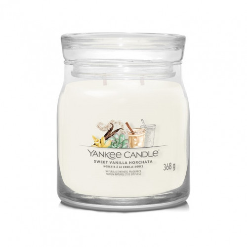 Yankee Candle SWEET VANILLA HORCHATA, signature střední svíčka 368 g