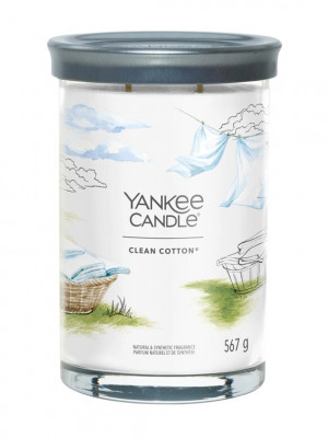 Yankee Candle CLEAN COTTON, Signature tumbler velký 367 g