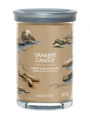 Yankee Candle AMBER & SANDALWOOD, Signature tumbler velký 567 g