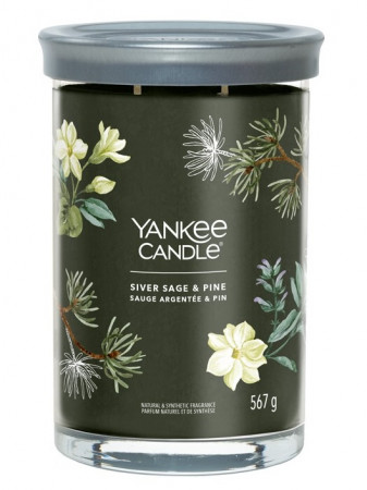 detail Yankee Candle SILVER SAGE & PINE, signature tumbler velký 567 g